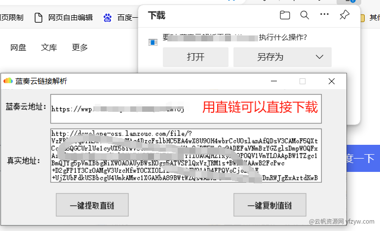 蓝奏云链接解析工具 解析直链  第3张